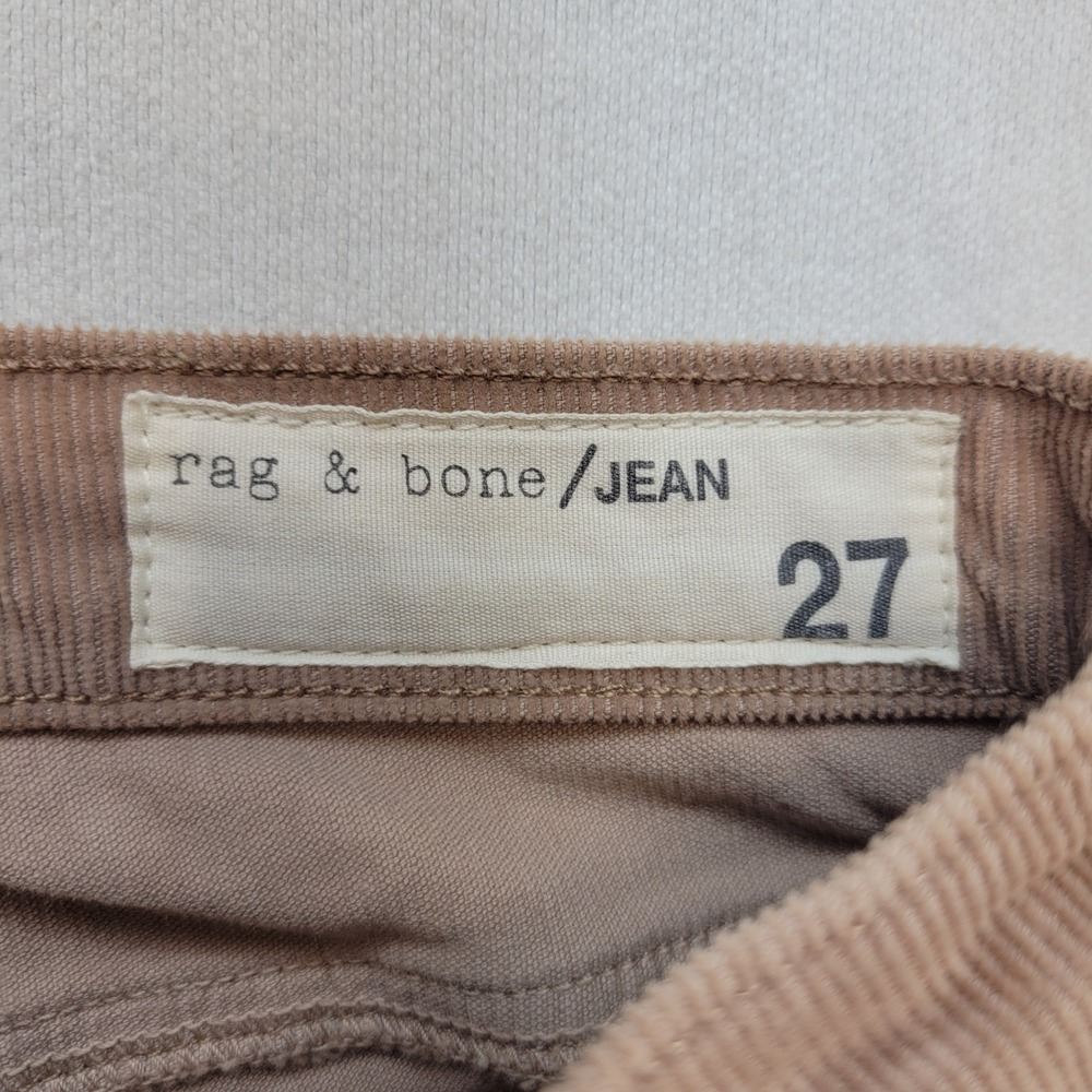 Rag & Bone Corduroy Pants Womens 27 Tan Slim Stretch Cords - Picture 5 of 11
